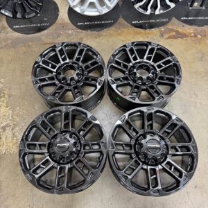22in 8 x 170 Ford King Ranch Black Aluminum Rims (F230 F350 Limited)